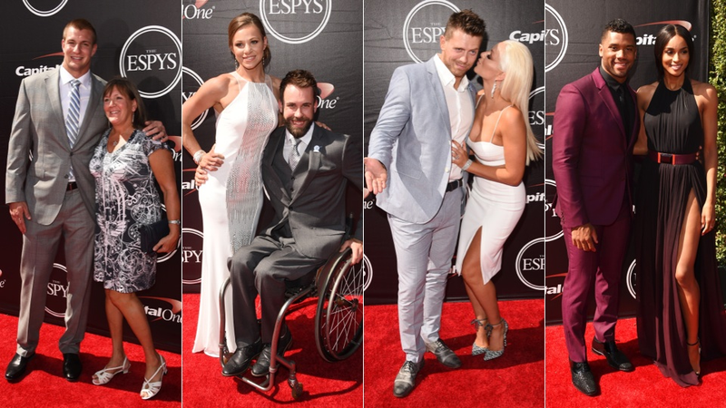Illustration for article titled Sparkles, Lace & a Whole Lotta Muscle On the ESPYs Red Carpet